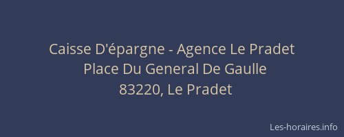 Caisse D'épargne - Agence Le Pradet