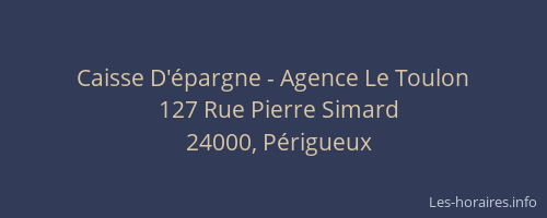 Caisse D'épargne - Agence Le Toulon