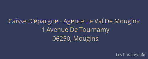 Caisse D'épargne - Agence Le Val De Mougins