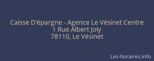 Caisse D'épargne - Agence Le Vésinet Centre