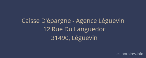 Caisse D'épargne - Agence Léguevin