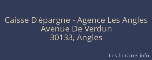 Caisse D'épargne - Agence Les Angles