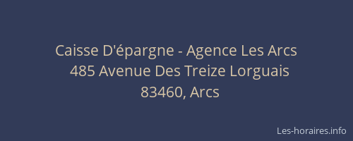 Caisse D'épargne - Agence Les Arcs