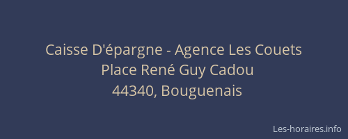Caisse D'épargne - Agence Les Couets