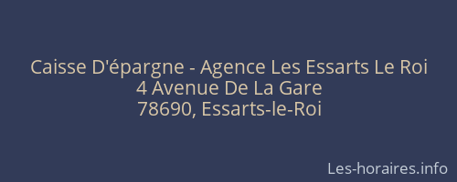 Caisse D'épargne - Agence Les Essarts Le Roi