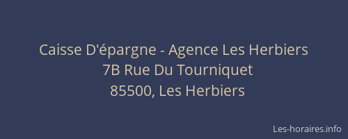Caisse D'épargne - Agence Les Herbiers