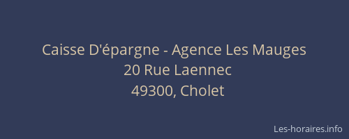 Caisse D'épargne - Agence Les Mauges