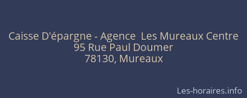 Caisse D'épargne - Agence  Les Mureaux Centre