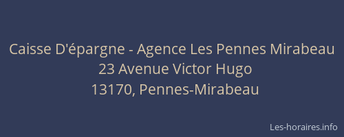 Caisse D'épargne - Agence Les Pennes Mirabeau