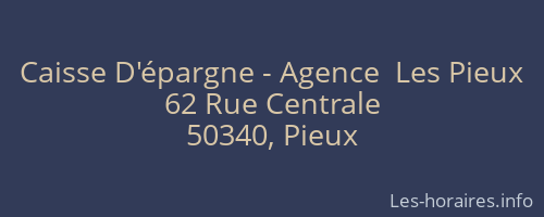 Caisse D'épargne - Agence  Les Pieux