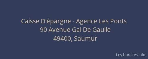 Caisse D'épargne - Agence Les Ponts