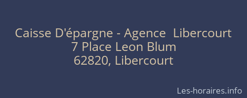 Caisse D'épargne - Agence  Libercourt