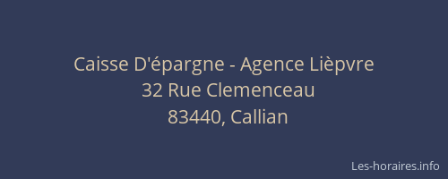 Caisse D'épargne - Agence Lièpvre