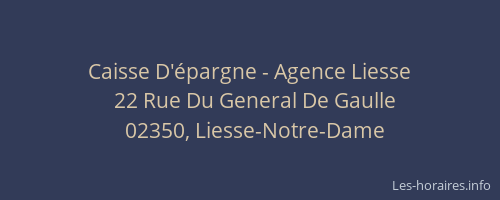Caisse D'épargne - Agence Liesse