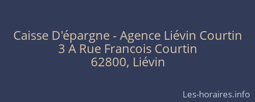 Caisse D'épargne - Agence Liévin Courtin