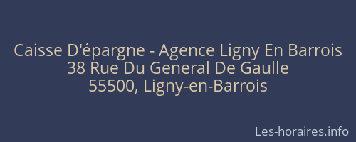 Caisse D'épargne - Agence Ligny En Barrois