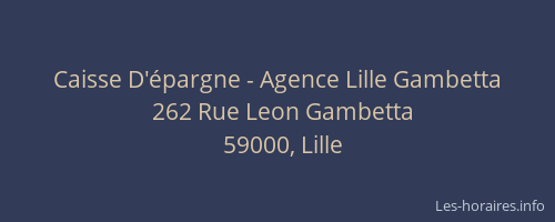 Caisse D'épargne - Agence Lille Gambetta