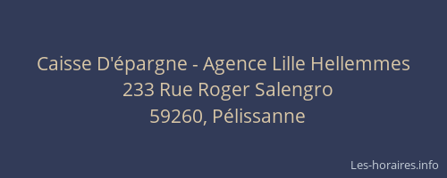 Caisse D'épargne - Agence Lille Hellemmes