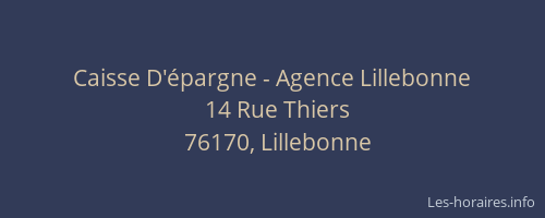 Caisse D'épargne - Agence Lillebonne