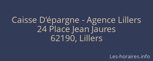 Caisse D'épargne - Agence Lillers