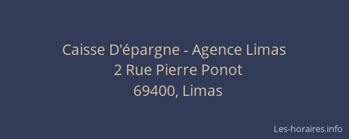 Caisse D'épargne - Agence Limas