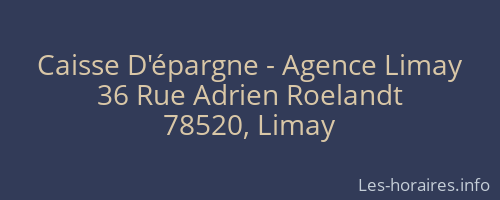 Caisse D'épargne - Agence Limay