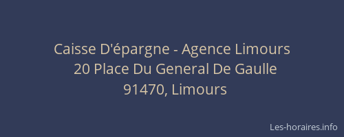 Caisse D'épargne - Agence Limours