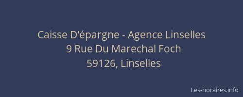 Caisse D'épargne - Agence Linselles