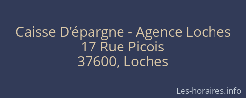 Caisse D'épargne - Agence Loches