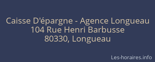 Caisse D'épargne - Agence Longueau