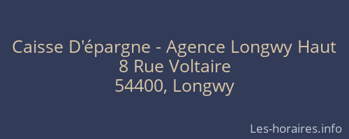 Caisse D'épargne - Agence Longwy Haut