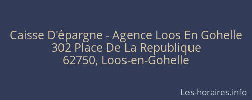 Caisse D'épargne - Agence Loos En Gohelle
