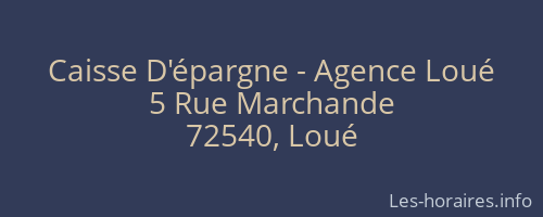 Caisse D'épargne - Agence Loué