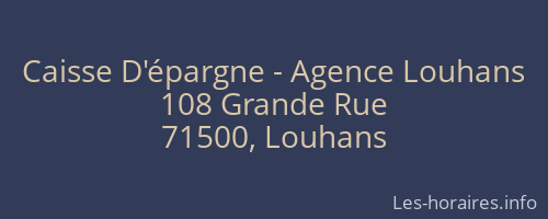 Caisse D'épargne - Agence Louhans