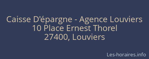 Caisse D'épargne - Agence Louviers