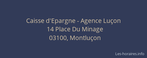 Caisse d'Epargne - Agence Luçon