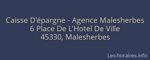 Caisse D'épargne - Agence Malesherbes