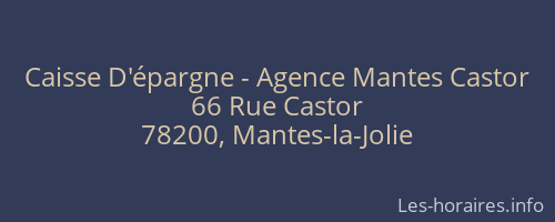 Caisse D'épargne - Agence Mantes Castor