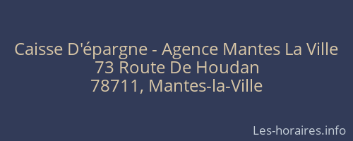 Caisse D'épargne - Agence Mantes La Ville