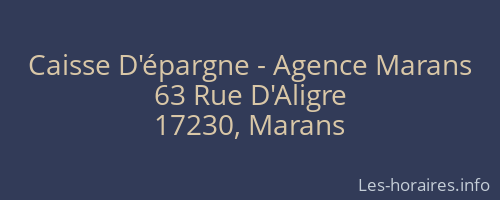 Caisse D'épargne - Agence Marans