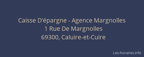 Caisse D'épargne - Agence Margnolles