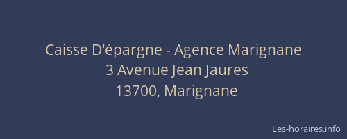 Caisse D'épargne - Agence Marignane