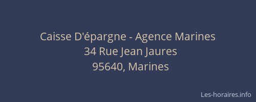 Caisse D'épargne - Agence Marines