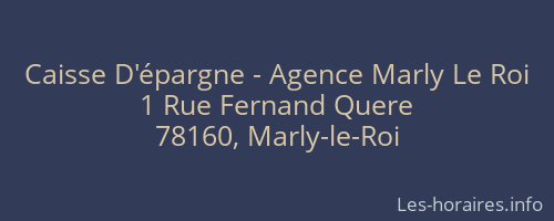 Caisse D'épargne - Agence Marly Le Roi