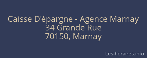 Caisse D'épargne - Agence Marnay