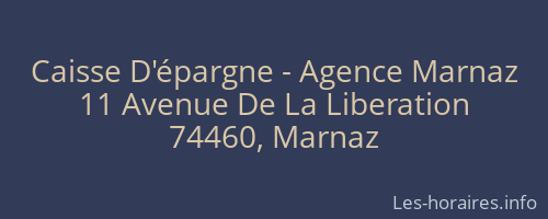 Caisse D'épargne - Agence Marnaz