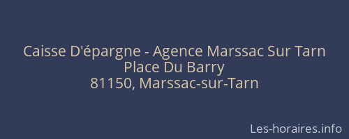 Caisse D'épargne - Agence Marssac Sur Tarn