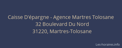 Caisse D'épargne - Agence Martres Tolosane