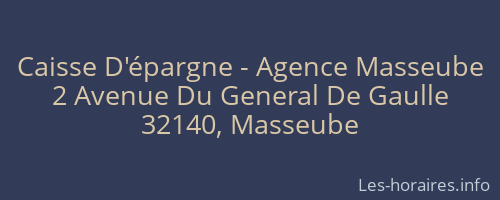 Caisse D'épargne - Agence Masseube