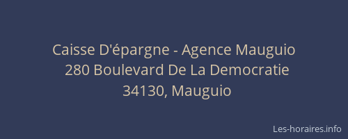 Caisse D'épargne - Agence Mauguio
